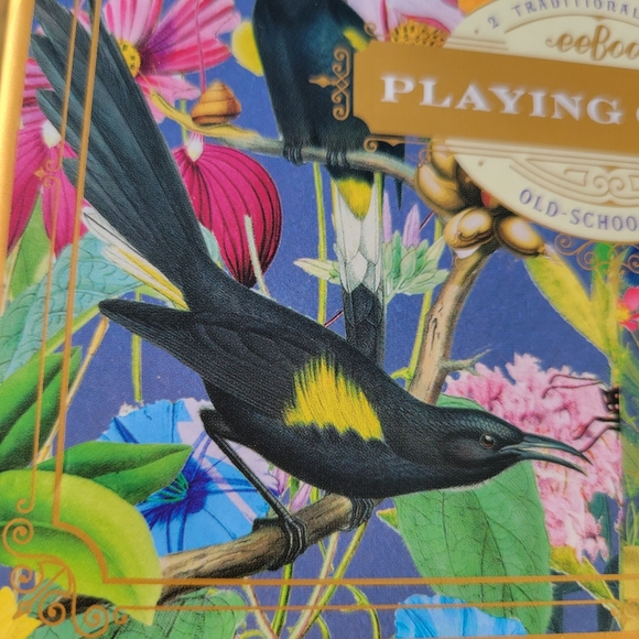 Botanical Garden Animal Print Playing Cards  NWT ~ Garden of Eden Bird Butterfly - Picture 10 of 11